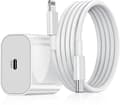 iPhone Hurtiglader USB-C 20W Strømadapter med Kabel