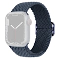 Miniatyrbillede 2 af 2: SKALO Flettet stofarmbånd Apple Watch SE 40mm - Flere farver Dark blue Mörkblå
