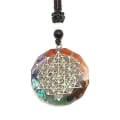 Miniatyrbilde 1 av 5: Sju Chakra Orgonite Meditasjon Reiki Yoga Balanse Energi Stein Orgone Amulet 7 Chakra Henge Halskjede Genser Kjede Smykker 7 Chakras - N