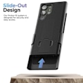 Miniatyrbild 5 av 5: Inkapslad DuraClip Designad för Samsung Galaxy S23 ULTRA Bältesklämma Case, Smal phone case med hölster (svart)