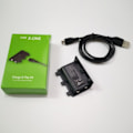 Miniatyrbild 3 av 5: 2400mAh uppladdningsbart backup-batteripaket med USB-kabel för XBO Black onesize