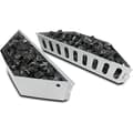 Kulkurve til Weber 7403 18 tommer og 26 tommer kuglegrill, varmebeholder i rustfrit stål, 2-pak