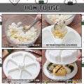 Miniatyrbillede 4 af 5: CDQ Sushi Maker Onigiri Form Bento Form Sushi Maker til restauranter, hjem, kontor, camping (hvid)