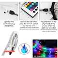 Miniatyrbilde 2 av 5: 5V USB LED-lysstripe RGB LED-lysstripe 2835 5050 LED-tape L RGB 5M