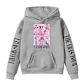 Miniatyrbild 2 av 3: Tjejer Taylor Swift Hoodie Streetwear Höstkläder Med Fick Dragsko Casual Långärmad Pullover Grå 150cm