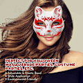 Pikkukuva 2 / 4: 3 ST Therian Masker Vita Kattmasker Blank DIY Halloween Mask Animal, Cat Mask