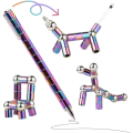 Miniatyrbilde 2 av 5: Magnetisk Fidget-penn - Rolig multifunksjonell skriveleke for tenåringer | Bra gaveidé for gutter og jenter i alderen 10-15 år - Svart