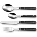Bestickset - Amefa - Black Saxo - 16 delar - Rostfritt stål - Diskmaskinsäker_tfrf Svart