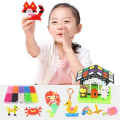 Pikkukuva 5 / 5: 3600X Aquabeads Glitter Craft Kids Craft Kit Glitter Beads Vattenpärlor Komplett tillbehör, inklusive 24 färgpåfyllningar