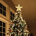 Miniatyrbilde 2 av 4: Julestjerne med 10 LED-lys, juletretopper, lys opp juletrestjernen, juletrestjerne, juletretopper, til jul