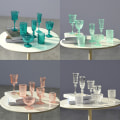 Miniatyrbillede 5 af 5: 7 stk 1:6 dukkehus miniature vandkop vinglas champagne glas transparent One Size