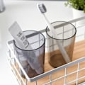 Miniatyrbild 4 av 4: 2 ST, Tandborstmugg i plast, tandborsthållare i plast