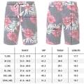 Pikkukuva 5 / 5: Flower Flat Front Casual Aloha Hawaiian Shorts-STK012 för män zdq