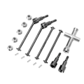Miniatyrbilde 1 av 4: RC främre bakre drivaxelset Set CVD drivaxel för SCY 16101 16102 16103 16201PRO 1/16 RC Bil