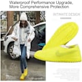 Miniatyrbillede 5 af 5: Vandtætte sko-overtræk, anti-slip vandtæt, sort, stor