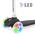 Miniatyrbillede 4 af 11: TRINGO trehjulet balance scooter, 3-8 år gammel - sort + glødende LED-hjul Black