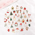 Miniatyrbillede 3 af 5: 72 stk. blandede juleemalje charms DIY armbånds smykker Multicolor 72pcs