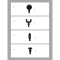 Pikkukuva 5 / 5: Hierontatyökalu mini 6 nopeudella, 4 hierontapäätä