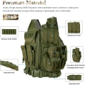 Pikkukuva 2 / 5: Sotilaallinen verkkotyylinen taktinen liivi, taisteluliivi vyöllä Airsoft Mi zdq:lle
