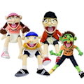 Miniatyrbild 4 av 5: Plyschhatt Spel Toy Boy Girl Tecknad Handdocka Plyschdocka Ta G One Size