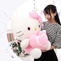 Pikkukuva 5 / 5: 11,8 tuuman söpö Hello Kitty -pehmolelu, sisustus vauvalle, pehmolelu, pehmolelu, syntymäpäivälahja ystävänpäivänä. (Vaaleanpunainen)