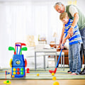 Miniatyrbillede 4 af 5: Golfsæt til småbørn, legetøj til børn, golftaske, legesæt, sportslegetøj