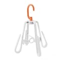 Multifunctional shoe rack, windproof, double sun, rotating, foldable drying rack, white