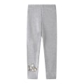 Pikkukuva 3 / 3: 2-12-vuotiaille tytöille tarkoitetut yksisarvisella painetut skinny-legginsit, harmaat Grey