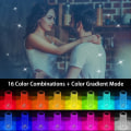 Miniatyrbilde 2 av 5: Dimbar krystallbordlampe 16 farger rgb fjernkontroll oppladbar bordlampe USB ladeport valentinsdag krystalllampe for livet