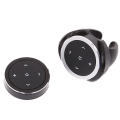 Miniatyrbillede 3 af 5: 1 sæt trådløs Bluetooth-mediekontrol, sort C sort + beslag