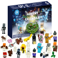 Miniatyrbilde 2 av 2: 24-dagers Adventskalender Minecraft Byggeklossleker Jul Halloween Lekegave Minifigursett Pusselgaver 24PCS