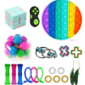 Miniatyrbilde 1 av 5: 20 stk fidget leker pakke festfavoritter sensorisk pop it stressball