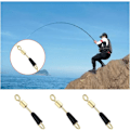 Miniatyrbilde 3 av 5: 150 stk Hurtigkoblinger i Rustfritt Stål, Roterende, Solid Ringlager, Fiskekoblinger, Fisketilbehør, 5kg, 10kg, 15kg