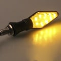Miniatyrbillede 4 af 5: 4 stk. 12 LED rav + bl? blinklys til motorcykel - sort