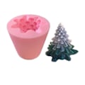 Miniatyrbilde 1 av 5: Lysformer Lys Stearinlys DIY Støpeformer i Silikonform Juletre julgran