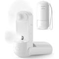 Pikkukuva 1 / 5: 3-in-1-kannettava sumutinpuhallin, minikäsipumppu, USB-kädessä pidettävät tuulettimet paristokäyttöisellä ja 3 nopeudella, ladattava tuuletin pieni henkilökohtainen