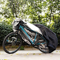 Miniatyrbild 9 av 11: Cykelöverdrag / Skydd för Cykel - Överdrag Black Svart