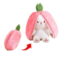Pikkukuva 1 / 5: Transformerbar Mansikka-Porkkana Kani Pehmolelu Täytetty Kani, ; Mansik Strawberry 25cm