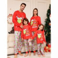 Miniatyrbilde 1 av 4: Grinch julpyjamas Familjematchande vuxen barn PJs Set Nattkläder Pyjamas kvinnor XL