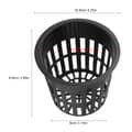 10 st/set Hållbar Säker Plast Hydroponisk Korg Kopp för Trädgård Balkong Plantering (Svart)