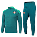 Miniatyrbillede 1 af 2: 2425 Nyt Spanien Portugal Brasilien Voksen Langærmet Fodboldtræning Uniform Sæt Portugal / mørkegrøn Portugal / dark green 2XL