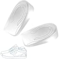 Miniatyrbild 1 av 5: 1 par gel häl innersula 2cm, transparent silikon häl lyft innersulor, Calcaneus