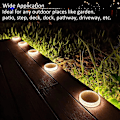 Miniatyrbillede 5 af 5: Solcellelampe Udendørs Solhavelys 8 LED 360° Sol Jordlampe