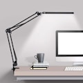 Miniatyrbillede 1 af 7: LED skrivebordslampe med klemme, svingarm, justerbar