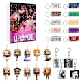 Miniatyrbillede 1 af 4: Julemusikelsker Adventsnedtællingsdekoration 24 Dage Jule-nedtællingskalender DIY Smykkefremstillingskit Gave 22 Charm Perler Hængende til D