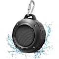 Pikkukuva 1 / 5: Vedenkestävä Bluetooth-kaiutin ulkokäyttöön, Langaton kannettava mini-suihku- ja matkakaiutin subwooferilla, Parannettu basso, Sisäänrakennettu mikrofoni Black