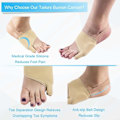 Miniatyrbild 5 av 5: Skräddarsydda hallux valgus-korrigerare, hallux valgus-dynor för hallux valgus och lilltå