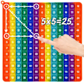 Pikkukuva 1 / 5: 12x12 Kertotaulu Push Bubble Fidget Leikki Lapsille - Oppiminen Matemaattisten Pop-Leikkien Avulla