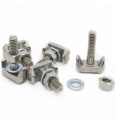 Miniatyrbilde 5 av 5: 2-pakning 19116852 rustfritt stål bilbatteriterminal T-bolt batterikabelstrammer M6 boltbytte Slitstark SQBB