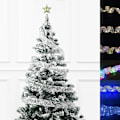 Miniatyrbillede 3 af 6: 5m LED-lyskæde juletræslys juletræstop lyskæde rosetter festpynt dekoration Gold (Warm Light)
